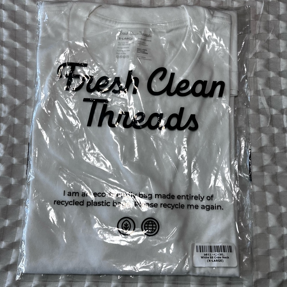 Fresh Clean Threads White Men's Tee
